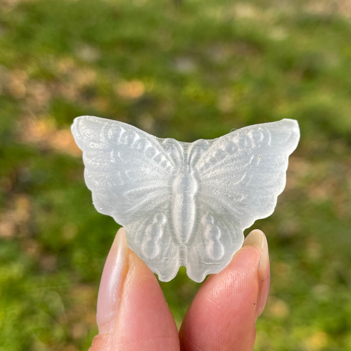 Natural Crystal Carving Selenite Butterfly