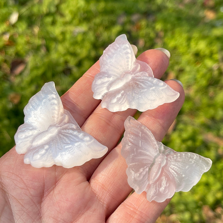 Natural Crystal Carving Selenite Butterfly