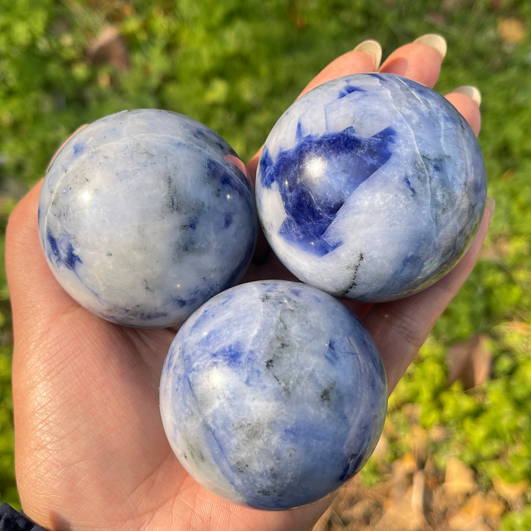 Natural Crystal Sodalite Sphere