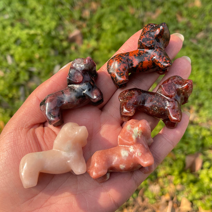 Natural Crystal Carving Dachshund