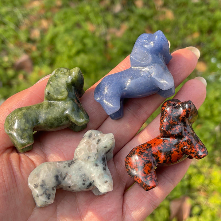 Natural Crystal Carving Dachshund