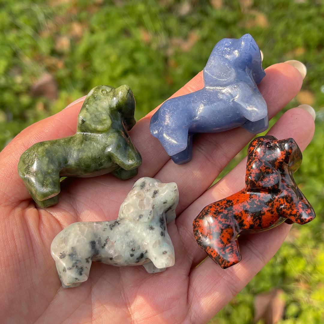 Natural Crystal Carving Dachshund