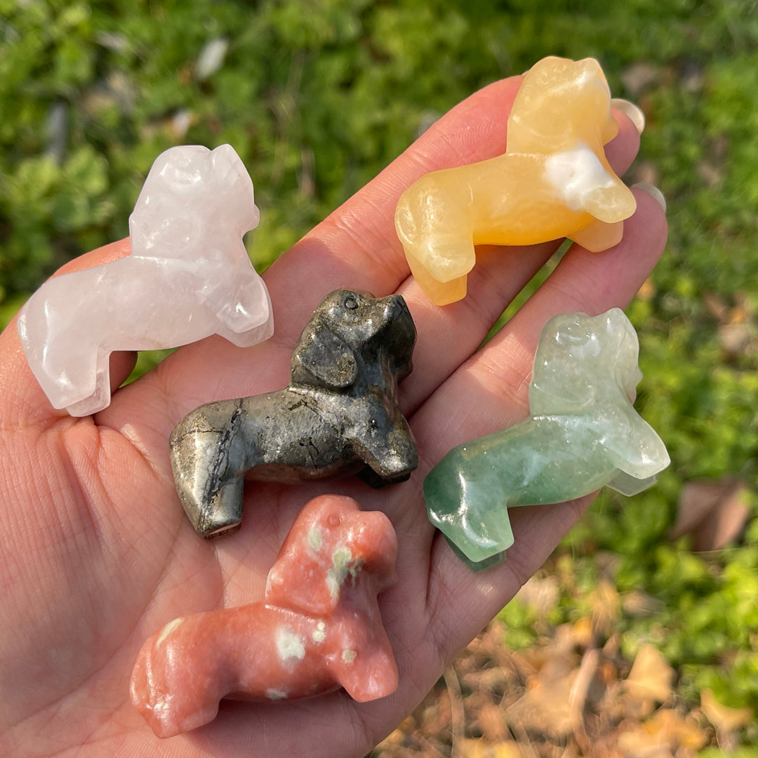 Natural Crystal Carving Dachshund
