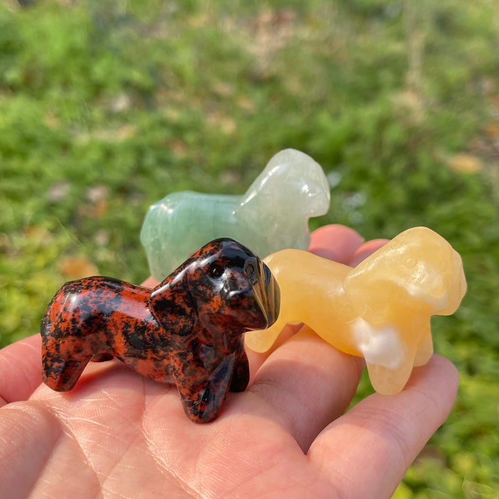 Natural Crystal Carving Dachshund