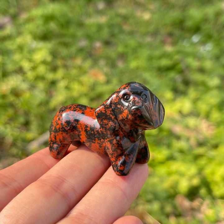 Natural Crystal Carving Dachshund