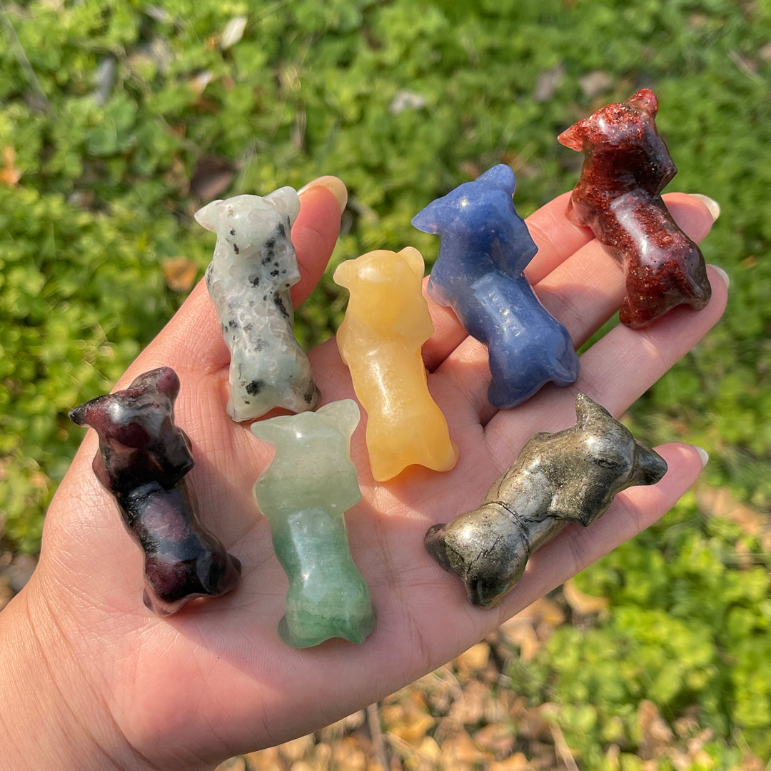 Natural Crystal Carving Dachshund