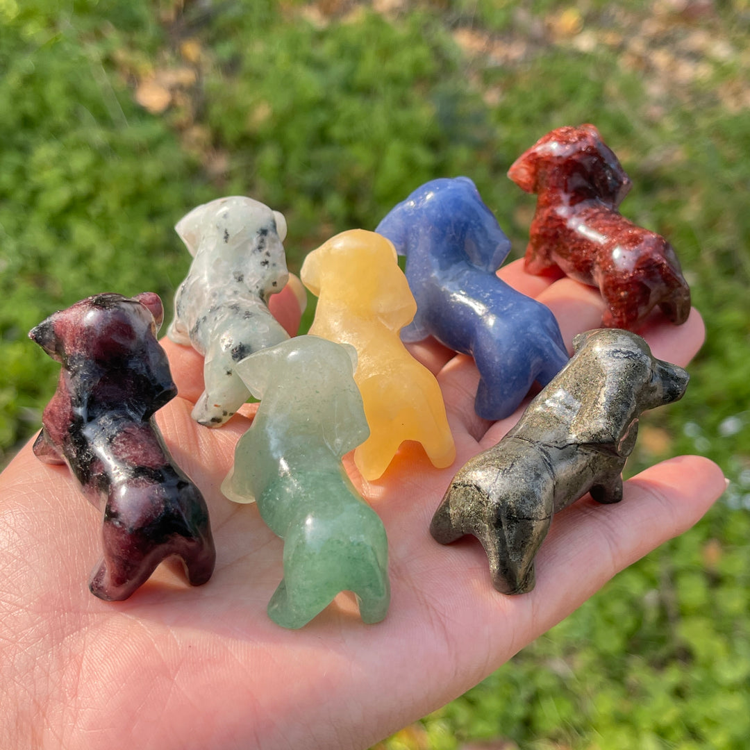 Natural Crystal Carving Dachshund
