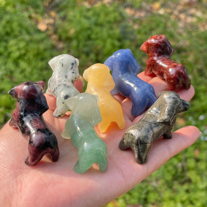 Natural Crystal Carving Dachshund