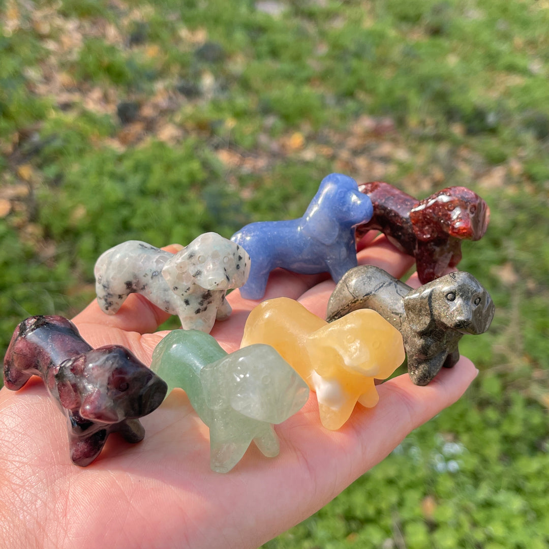 Natural Crystal Carving Dachshund