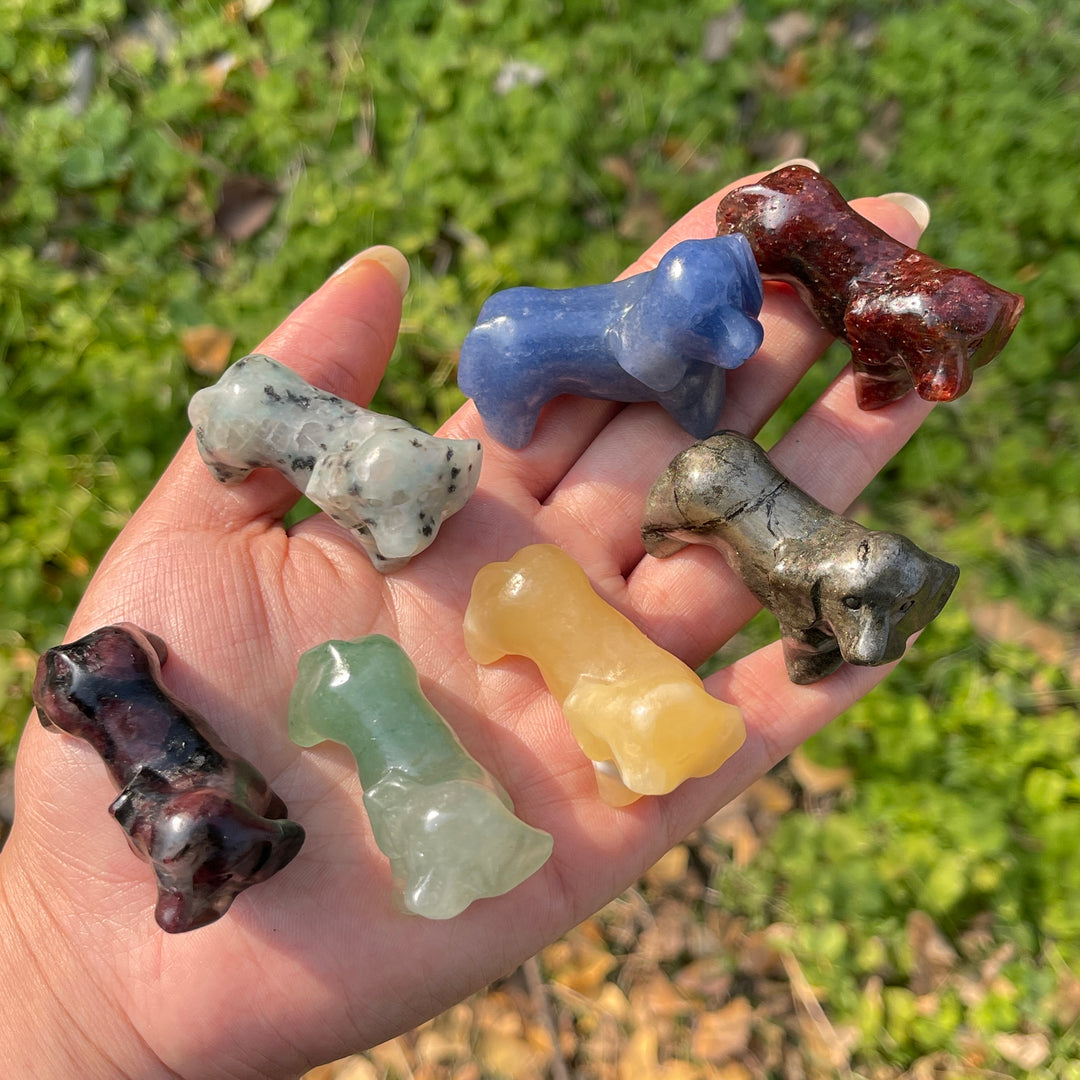 Natural Crystal Carving Dachshund