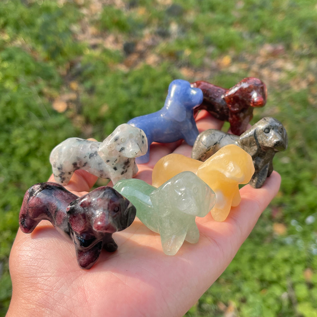 Natural Crystal Carving Dachshund