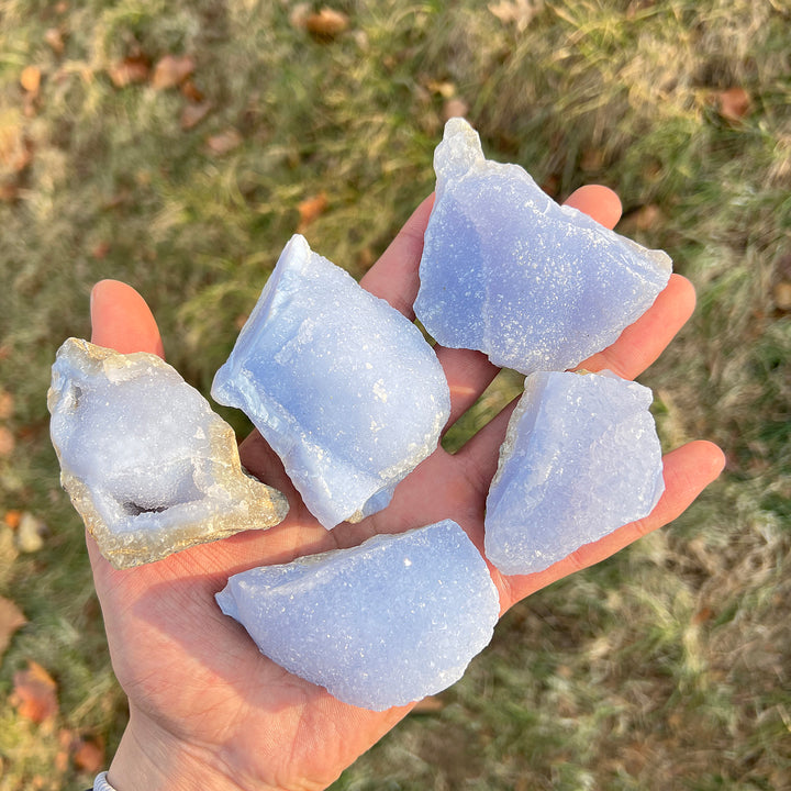 Natural Crystal Blue Lace Agate Raw