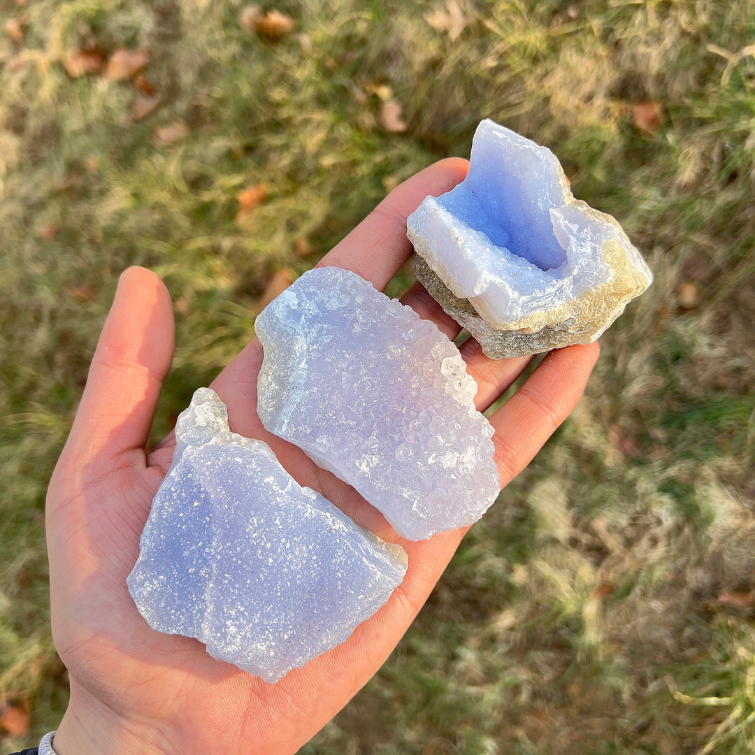 Natural Crystal Blue Lace Agate Raw