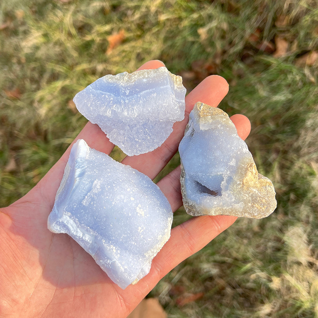 Natural Crystal Blue Lace Agate Raw