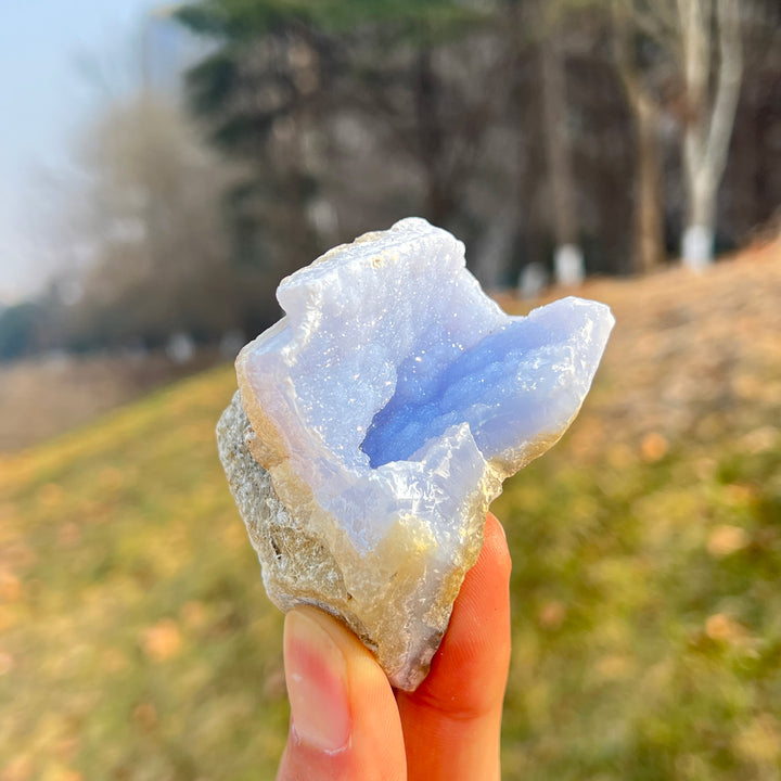Natural Crystal Blue Lace Agate Raw