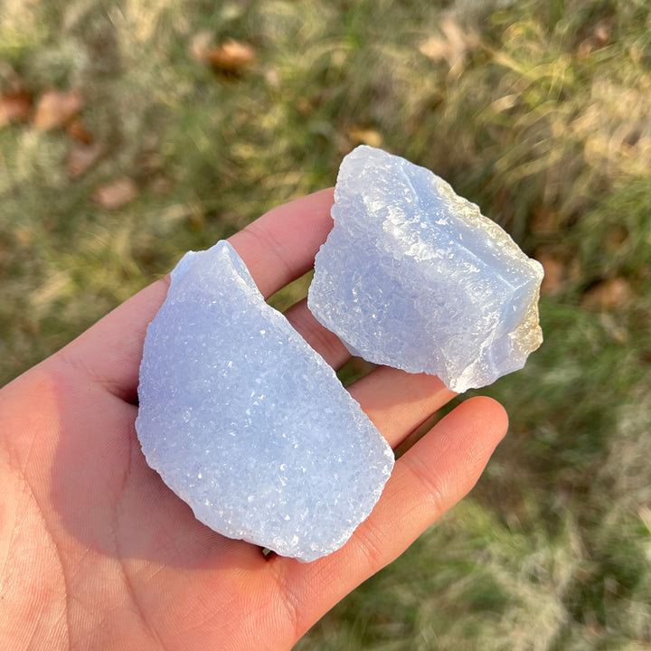 Natural Crystal Blue Lace Agate Raw