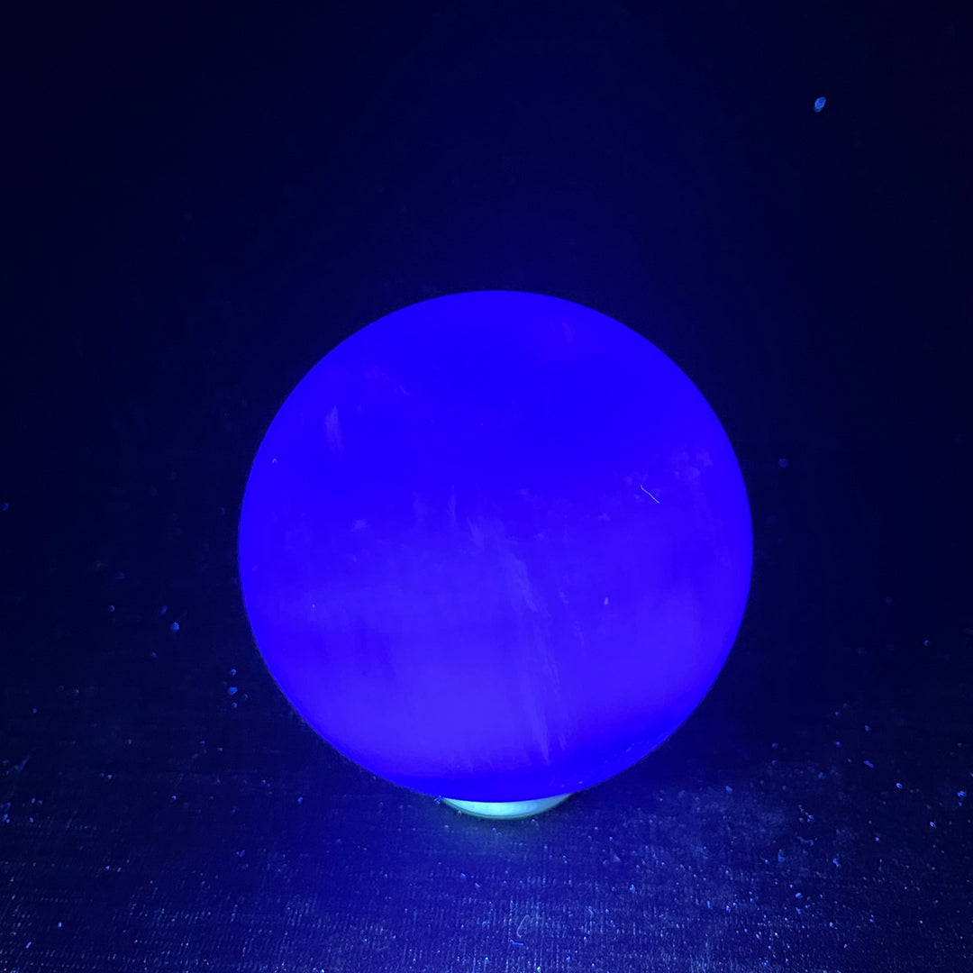 Natural Crystal White Fluorite Sphere