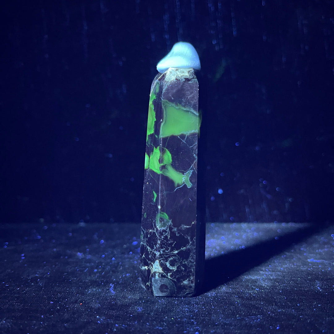 Natural Crystal Rainforest Jasper Point