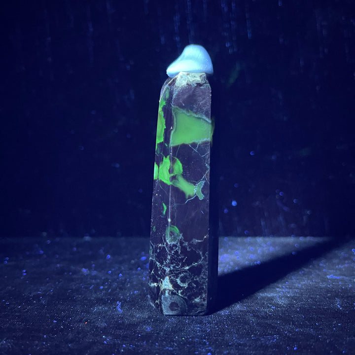 Natural Crystal Rainforest Jasper Point