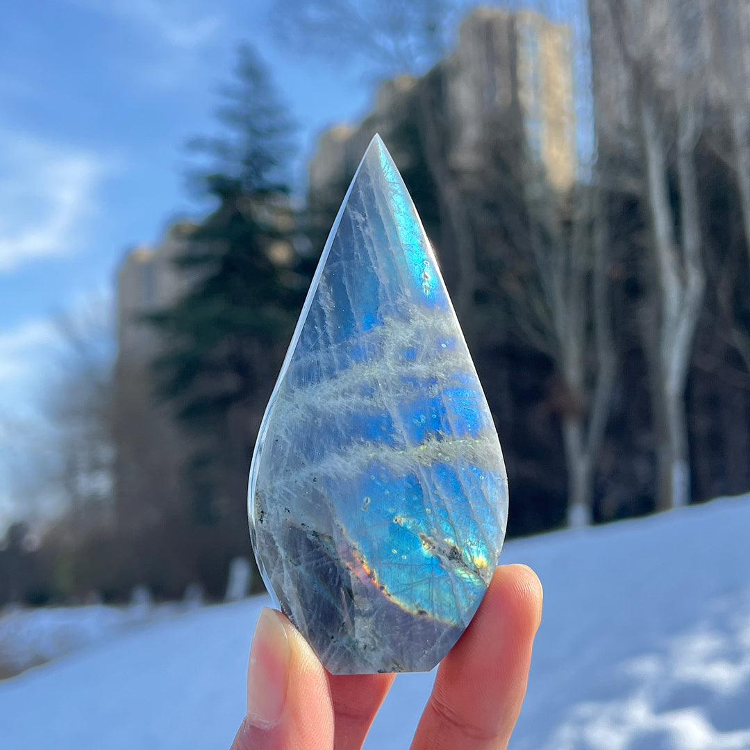 Natural Labradorite Teardrop