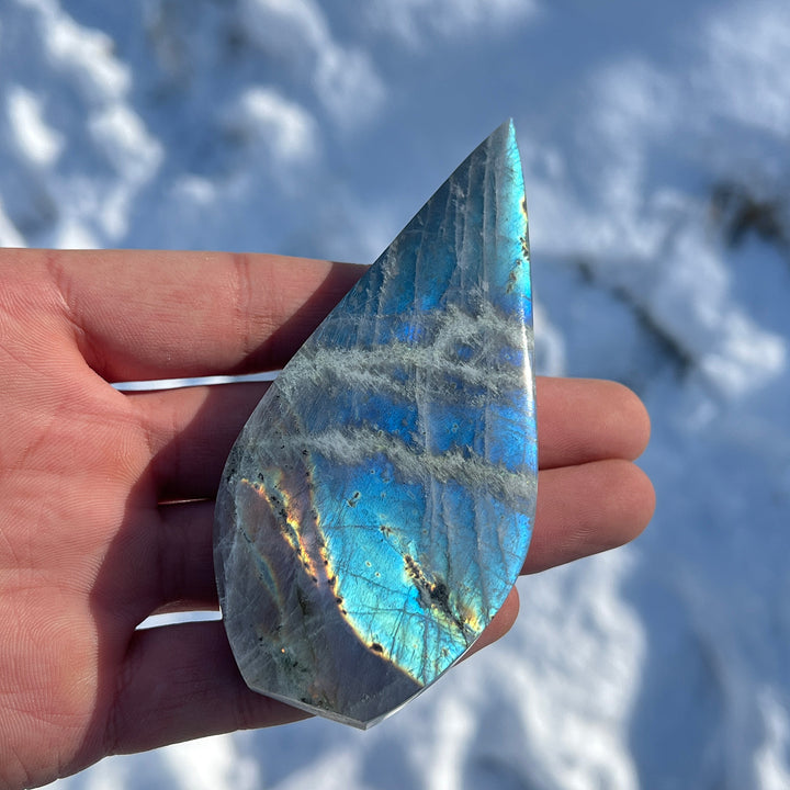 Natural Labradorite Teardrop