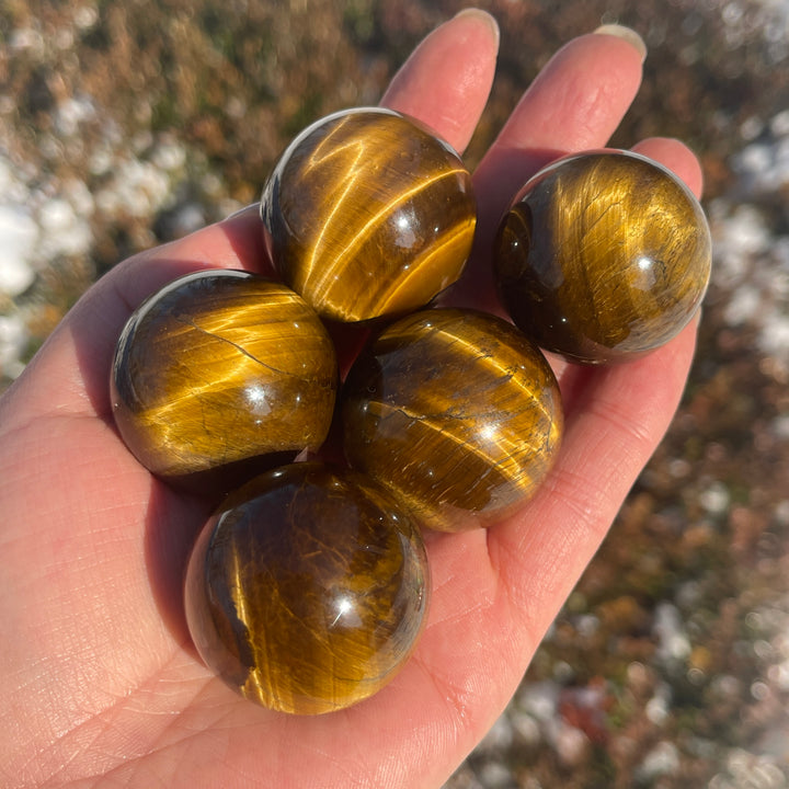 Natural Crystal Tiger Eye Sphere