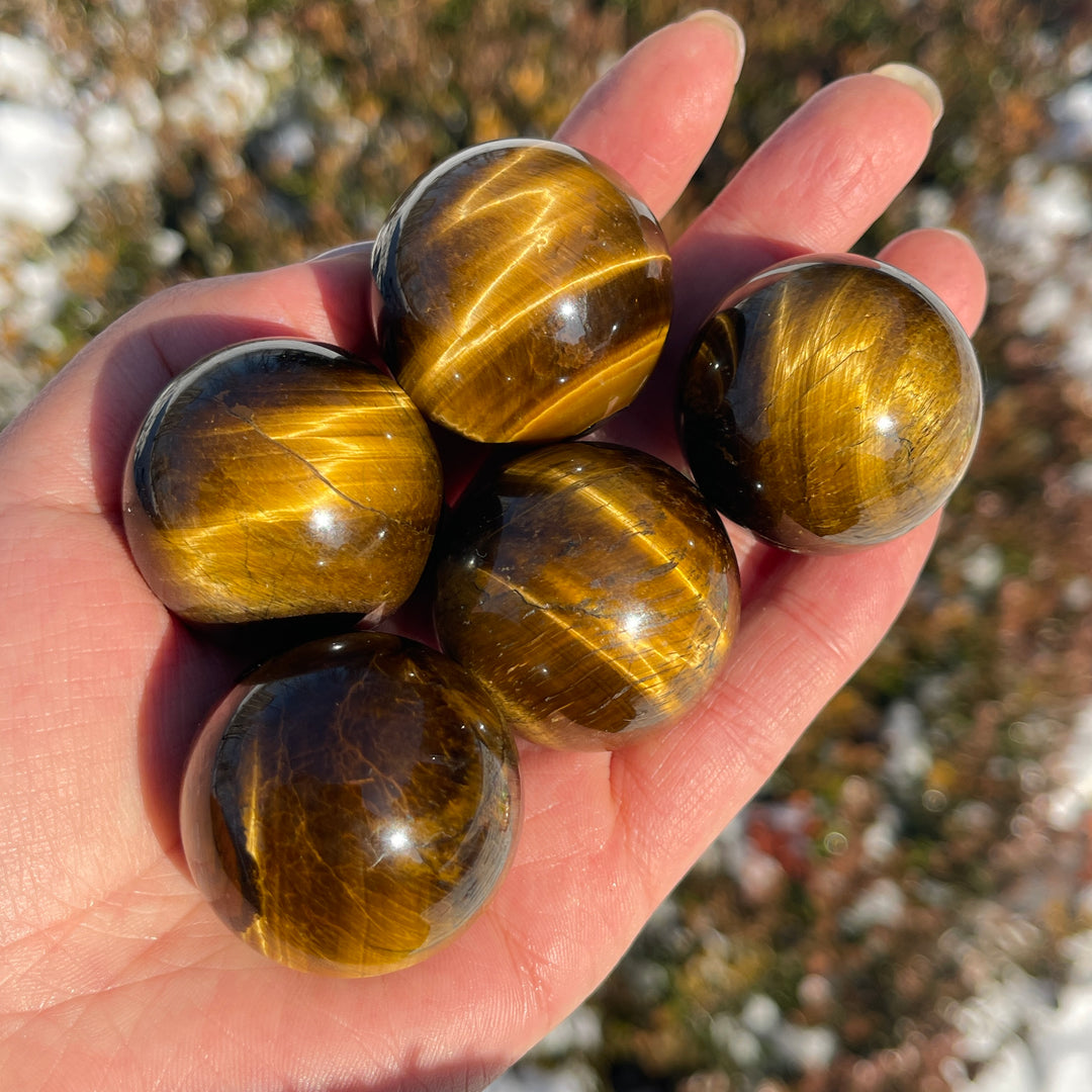 Natural Crystal Tiger Eye Sphere