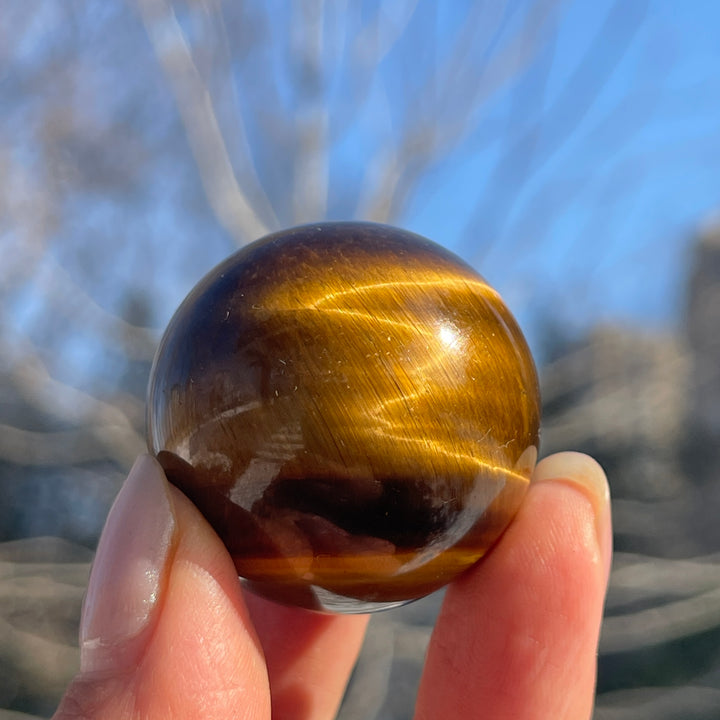 Natural Crystal Tiger Eye Sphere