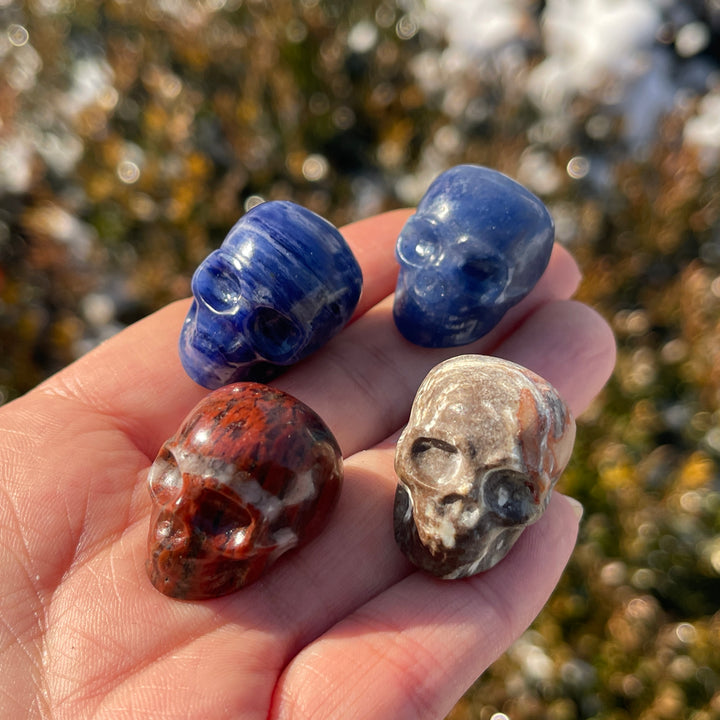 Natural Crystal Carving Mini Skull