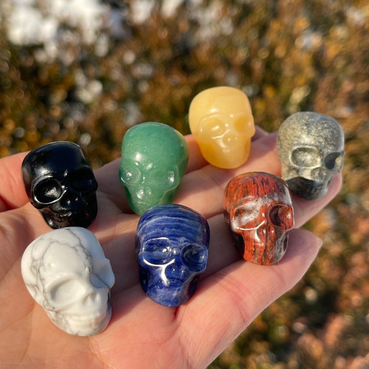 Natural Crystal Carving Mini Skull
