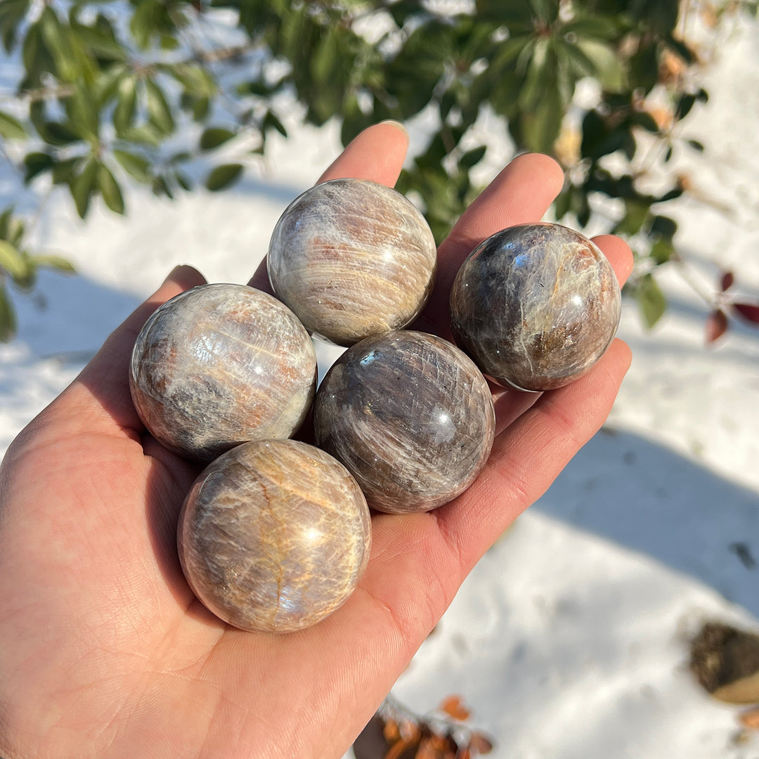 Natural Sunstone-Moonstone Sphere