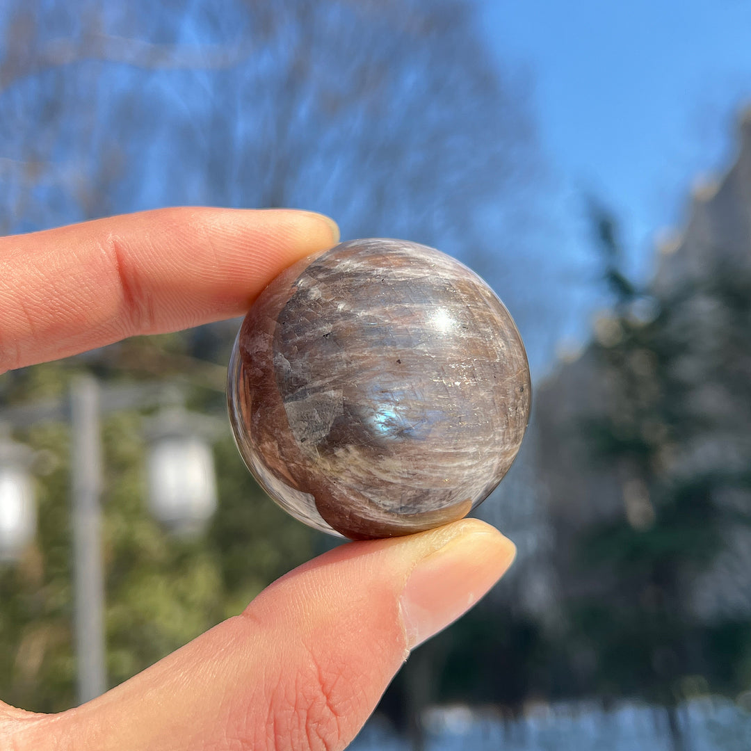 Natural Sunstone-Moonstone Sphere