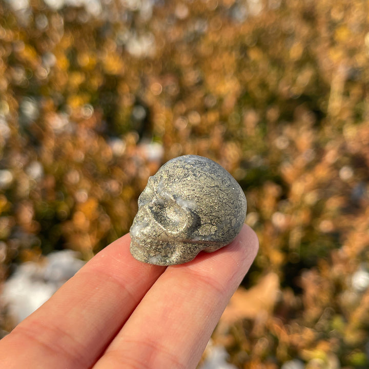 Natural Crystal Carving Mini Skull