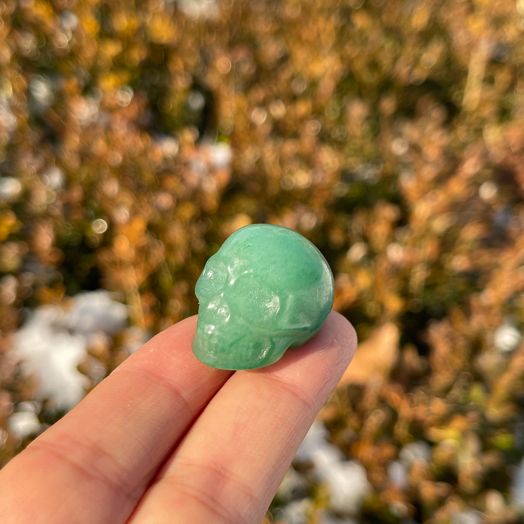 Natural Crystal Carving Mini Skull