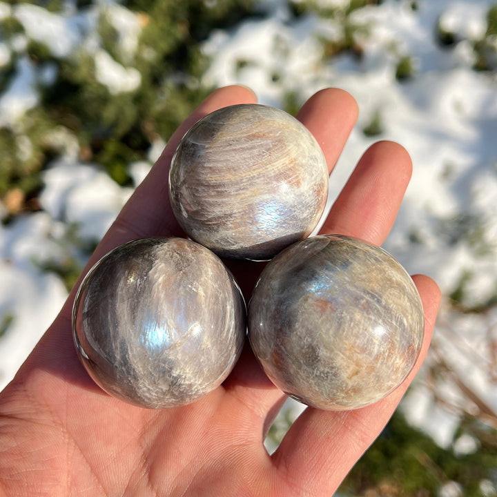 Natural Sunstone-Moonstone Sphere