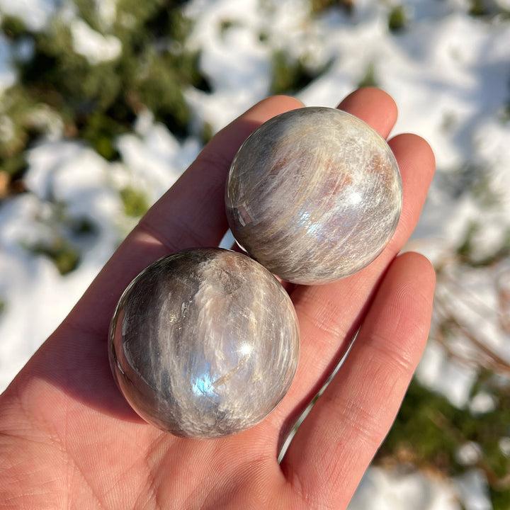 Natural Sunstone-Moonstone Sphere