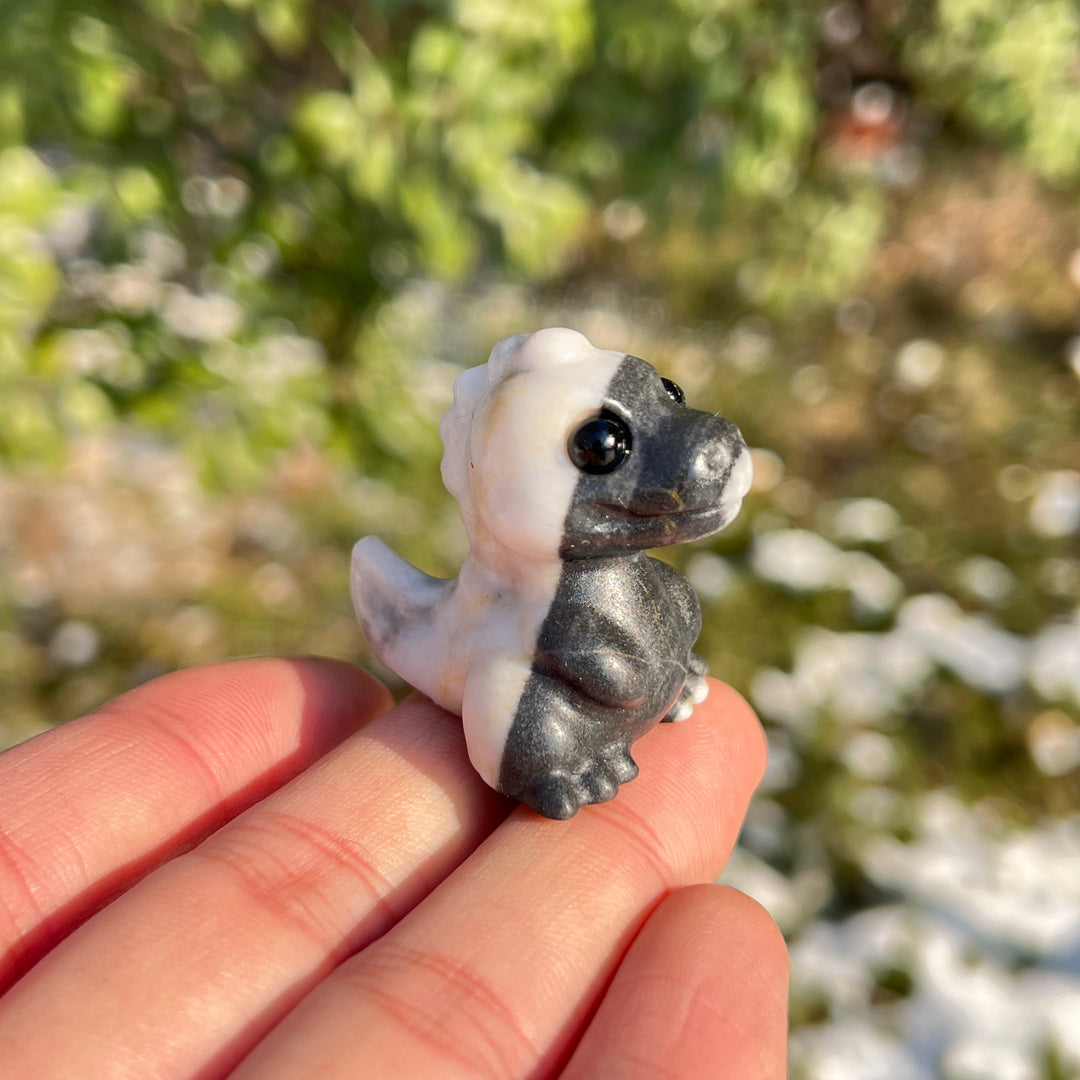 Natural Crystal Carving Mini Dinosaur