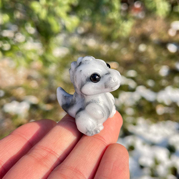 Natural Crystal Carving Mini Dinosaur