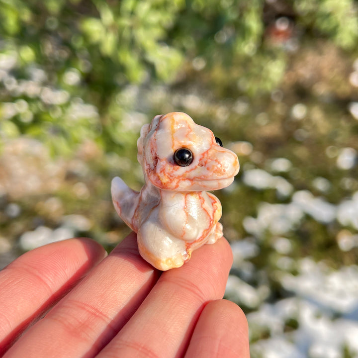 Natural Crystal Carving Mini Dinosaur