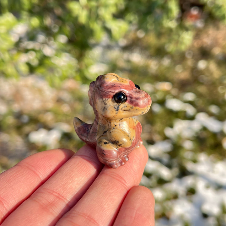 Natural Crystal Carving Mini Dinosaur