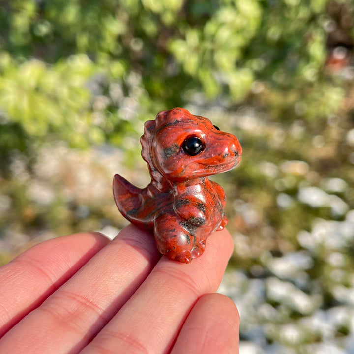 Natural Crystal Carving Mini Dinosaur
