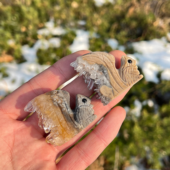Amas de quartz clair Écureuil