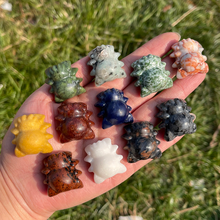 Natural Crystal Mini Spider Carving
