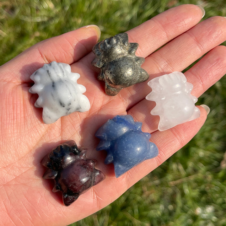 Natural Crystal Mini Spider Carving