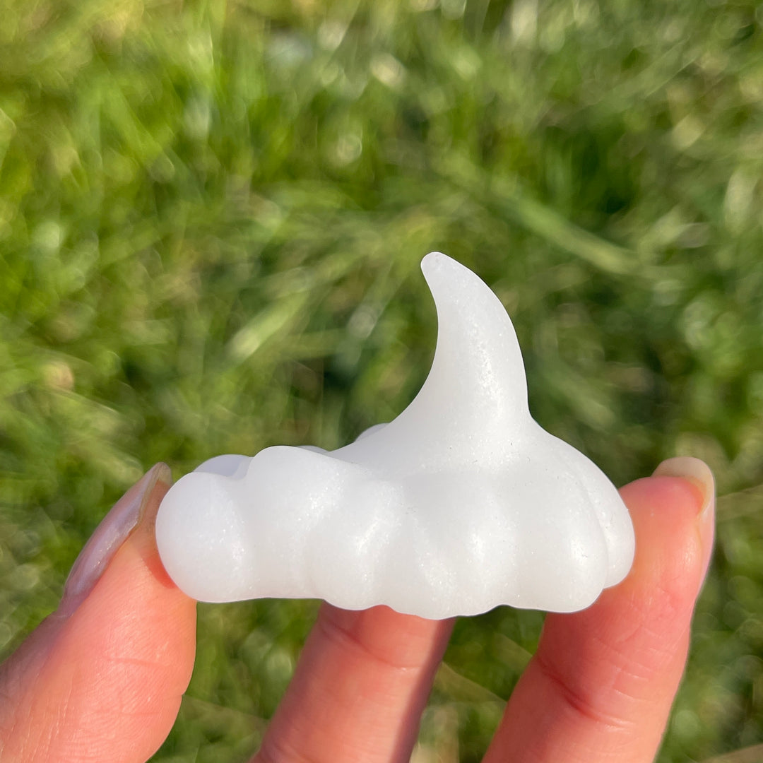Natural Carving White Jade Weather-Themed Night