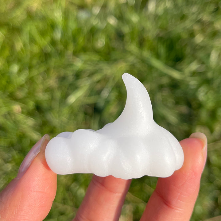 Natural Carving White Jade Weather-Themed Night