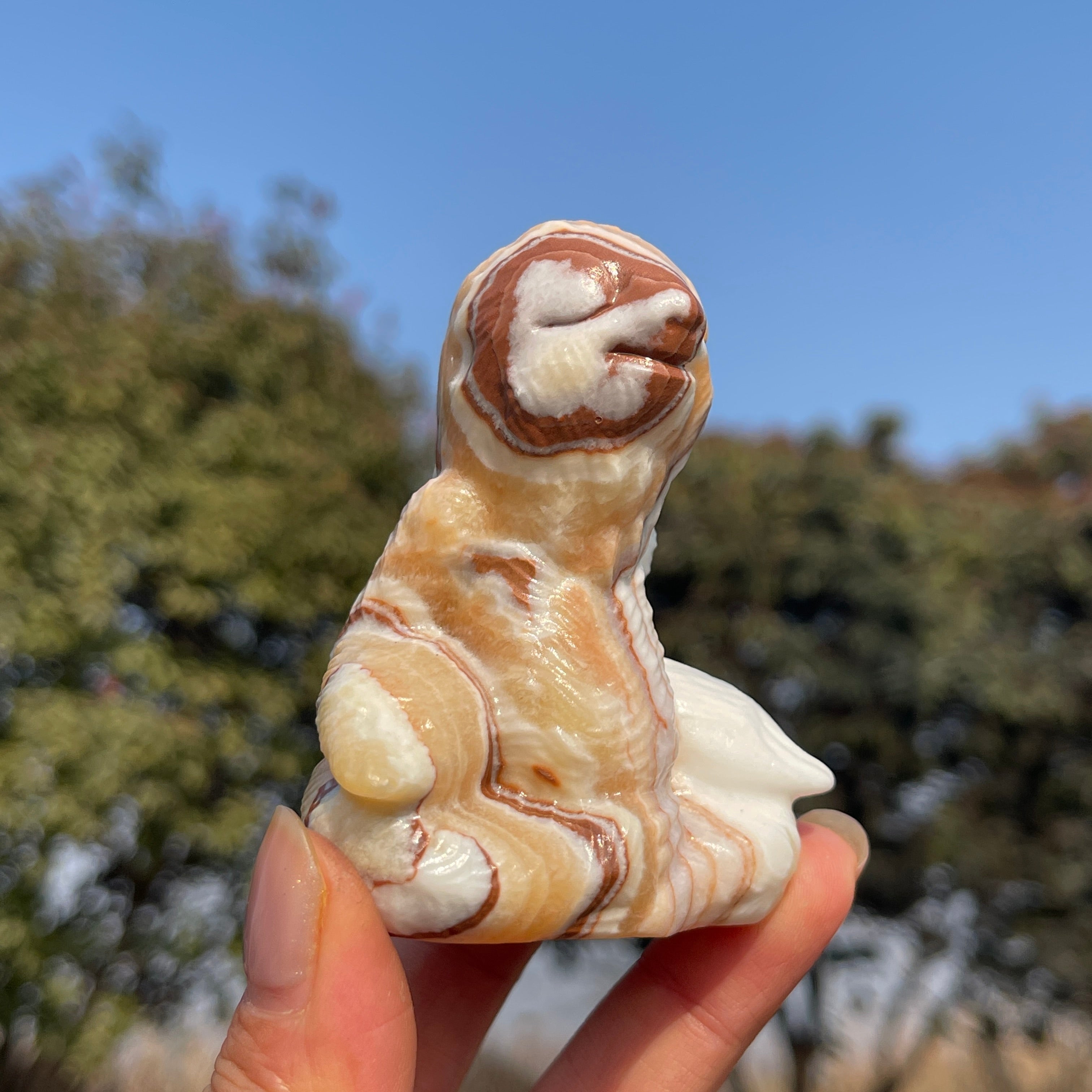 Natural Crystal Carving Meditating Sloth – KiKi Crystal
