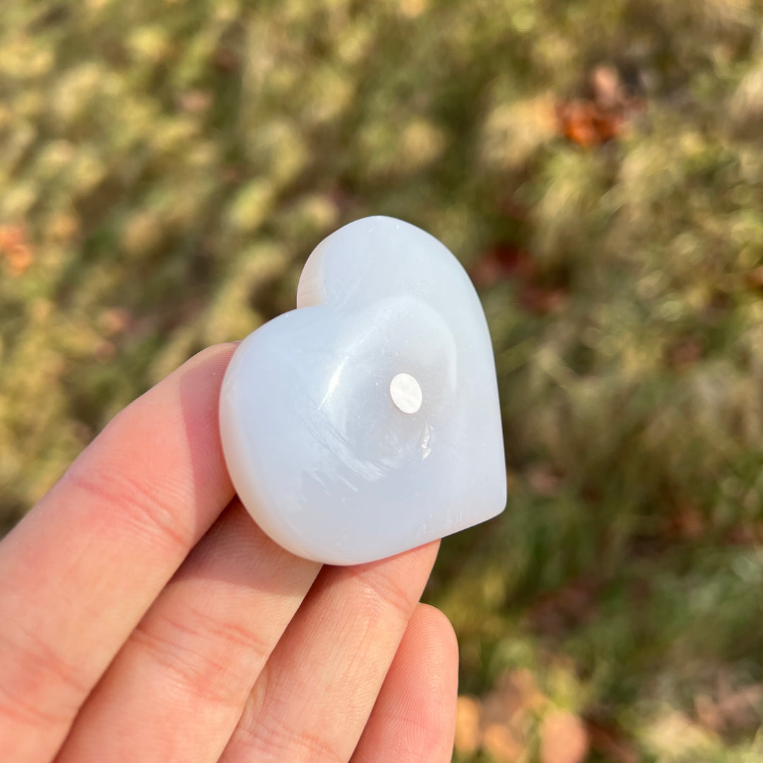 Imperfect,Natural Agate Geode Heart