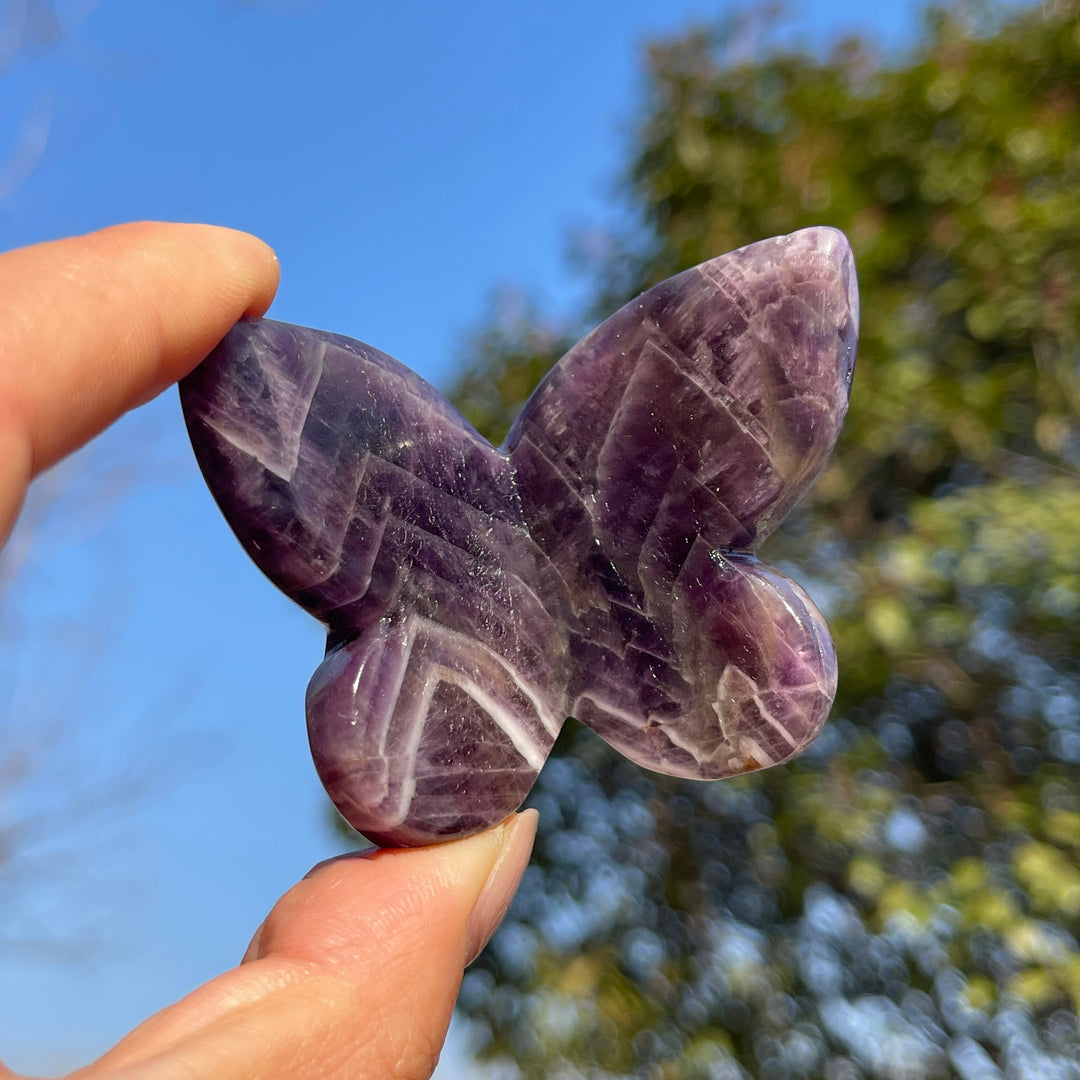 Natural Crystal Carving 3D Butterfly
