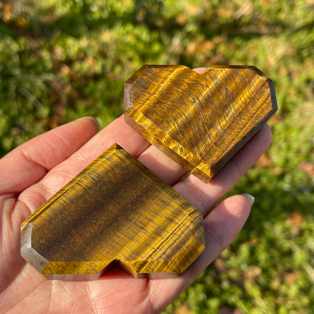 Natural Crystal Tiger Eye Heart